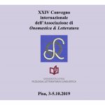 Convegno di Onomastica & Letteratura