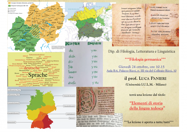 Lezione di Storia della lingua tedesca (LETFIL) • Dipartimento di