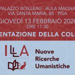 Nuove ricerche umanistiche: presentazione collana e primo volume – 13 febbraio